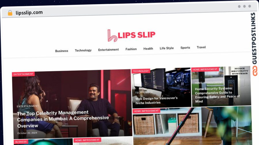 Publish Guest Post on lipsslip.com