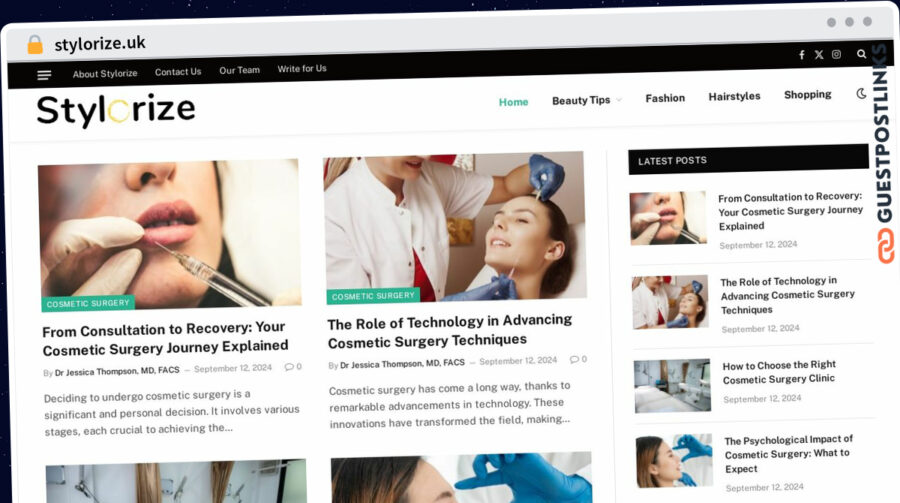 Publish Guest Post on stylorize.uk