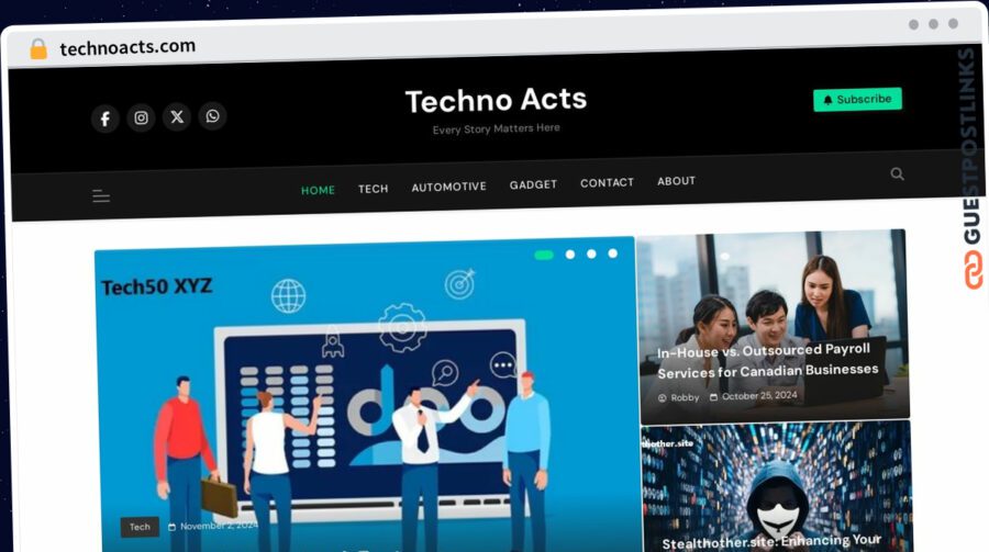 Publish Guest Post on technoacts.com