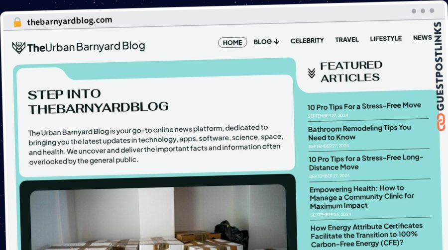 Publish Guest Post on thebarnyardblog.com