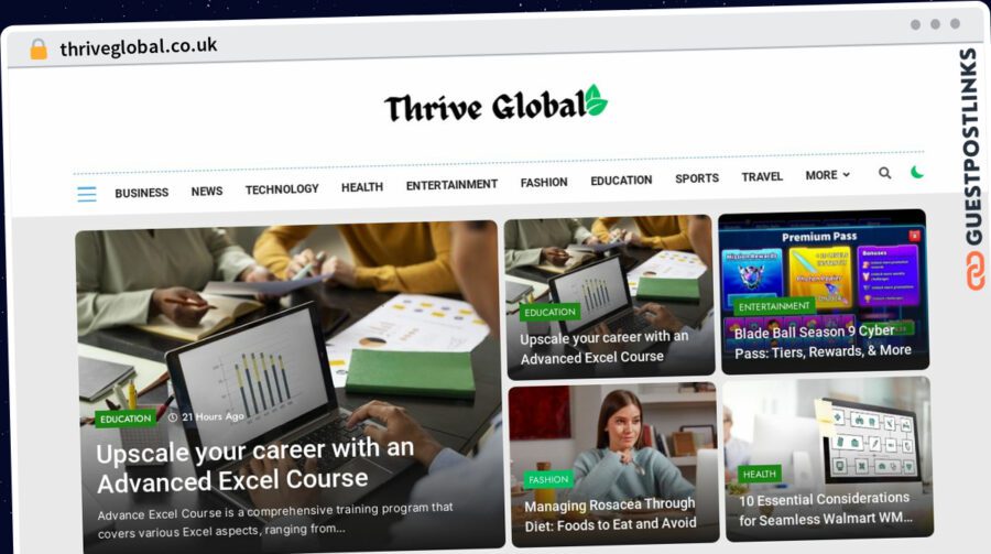 Publish Guest Post on thriveglobal.co.uk