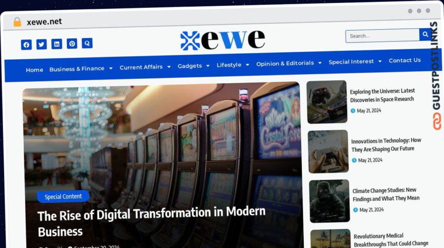 Publish Guest Post on xewe.net
