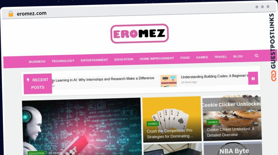 Publish Guest Post on eromez.com