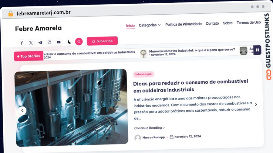 Publish Guest Post on febreamarelarj.com.br