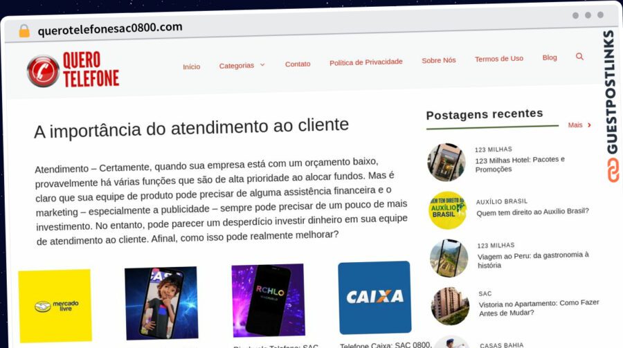 Publish Guest Post on querotelefonesac0800.com