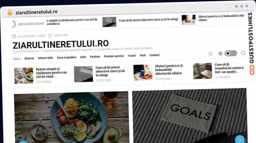 Publish Guest Post on ziarultineretului.ro