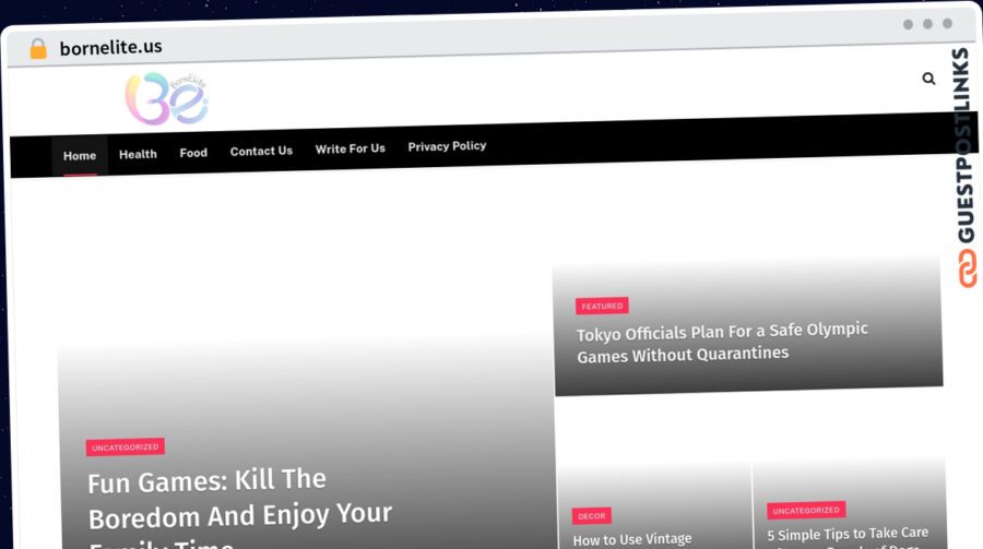 Publish Guest Post on bornelite.us