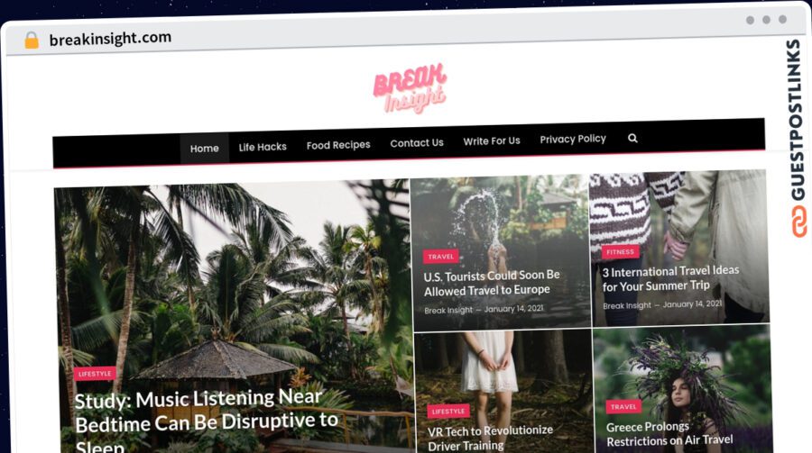 Publish Guest Post on breakinsight.com