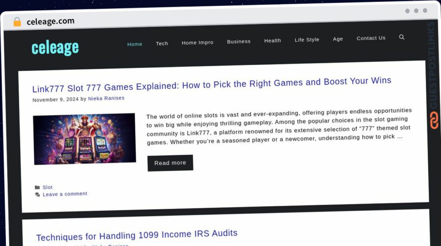 Publish Guest Post on celeage.com