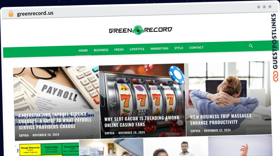 Publish Guest Post on greenrecord.us