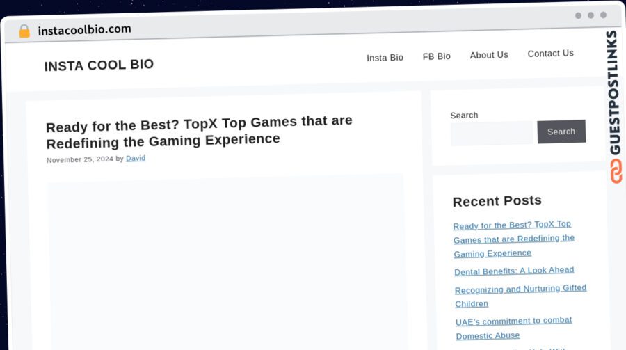 Publish Guest Post on instacoolbio.com