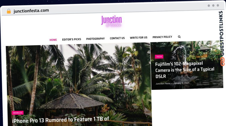 Publish Guest Post on junctionfesta.com
