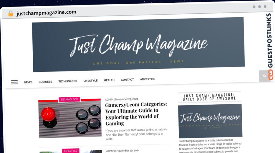 Publish Guest Post on justchampmagazine.com