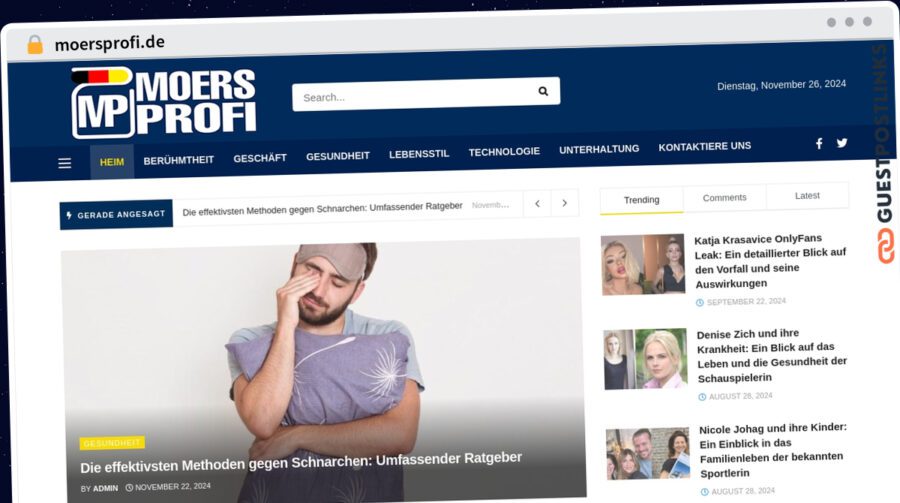 Publish Guest Post on moersprofi.de