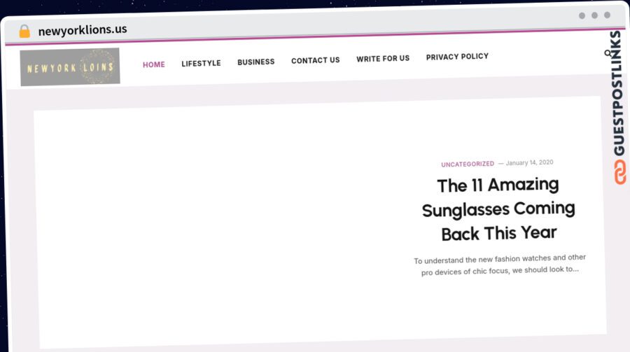Publish Guest Post on newyorklions.us