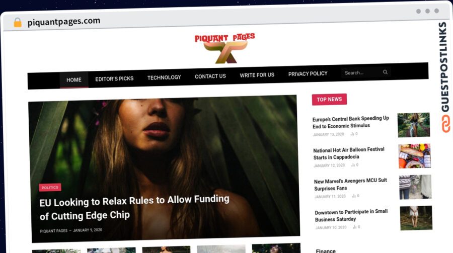Publish Guest Post on piquantpages.com