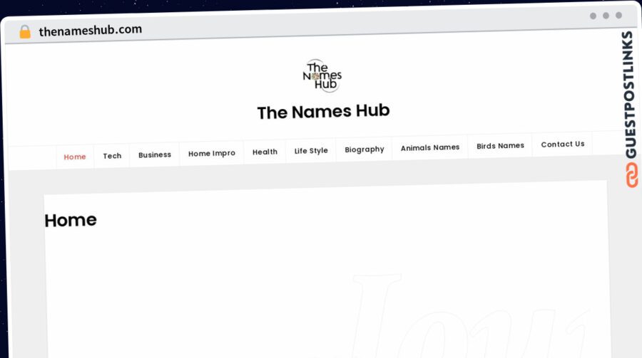 Publish Guest Post on thenameshub.com