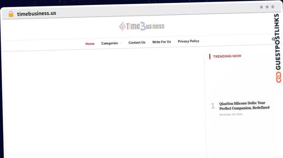 Publish Guest Post on timebusiness.us
