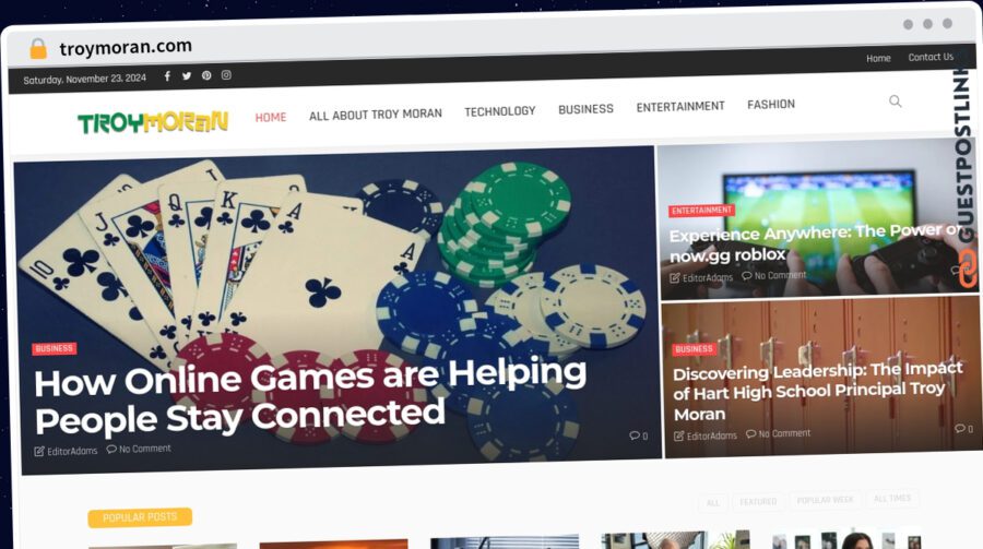 Publish Guest Post on troymoran.com
