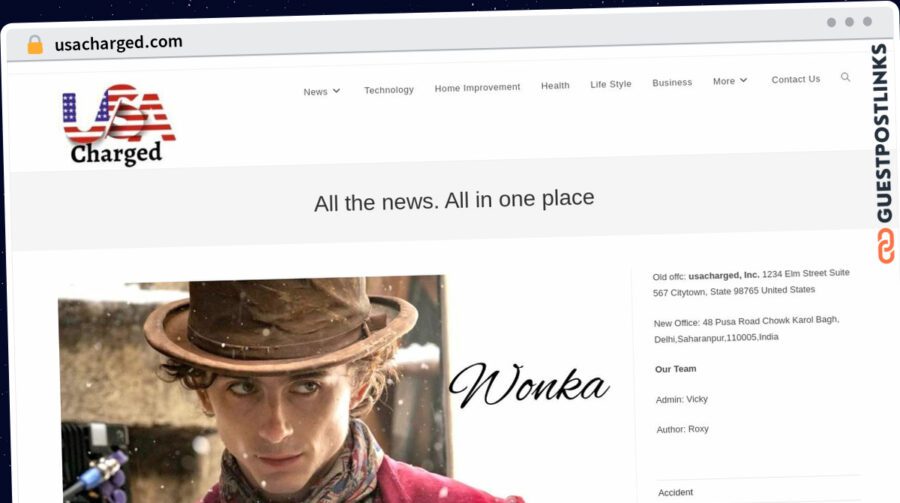 Publish Guest Post on usacharged.com
