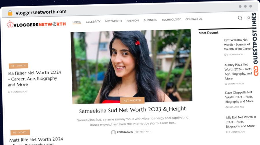 Publish Guest Post on vloggersnetworth.com