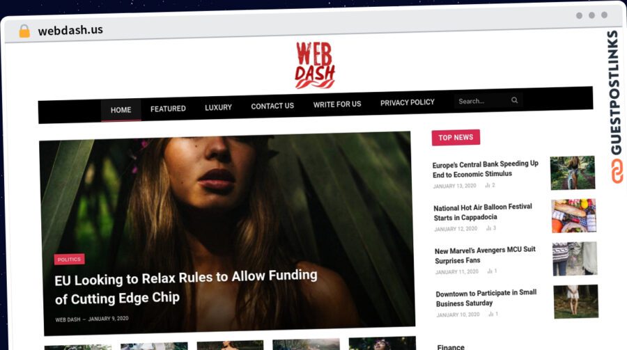 Publish Guest Post on webdash.us