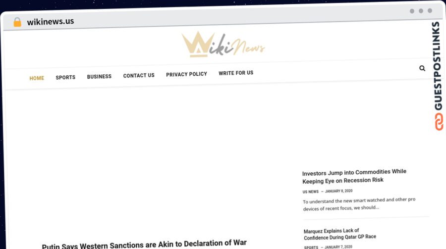 Publish Guest Post on wikinews.us