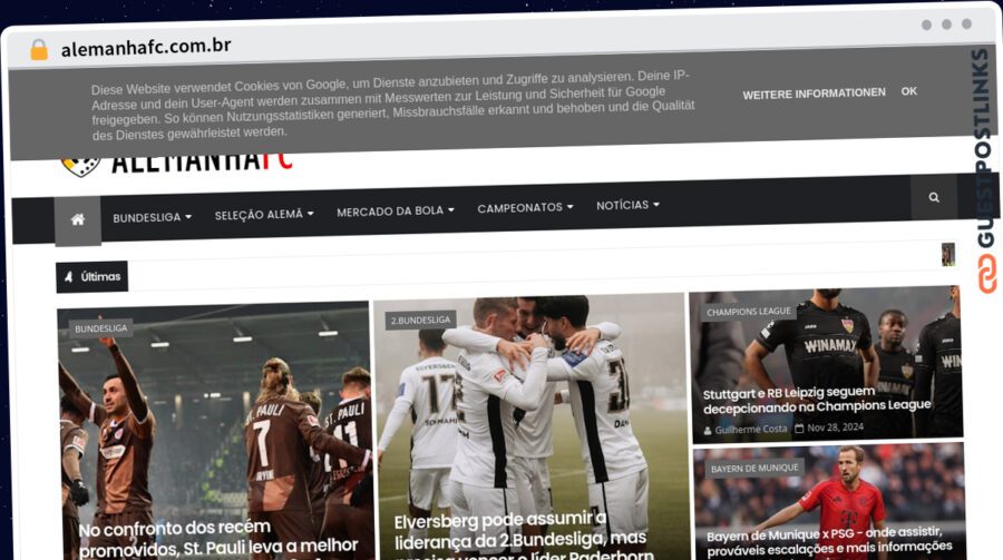 Publish Guest Post on alemanhafc.com.br