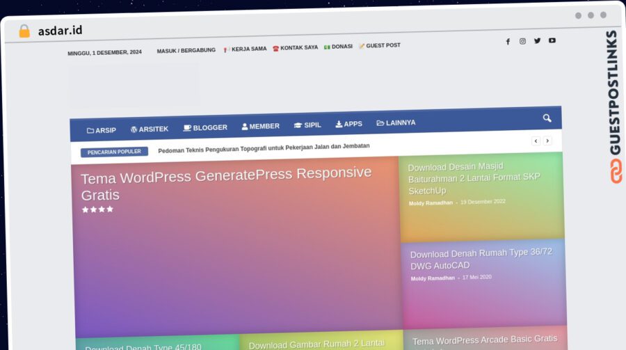 Publish Guest Post on asdar.id