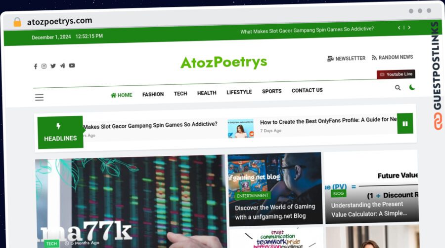 Publish Guest Post on atozpoetrys.com
