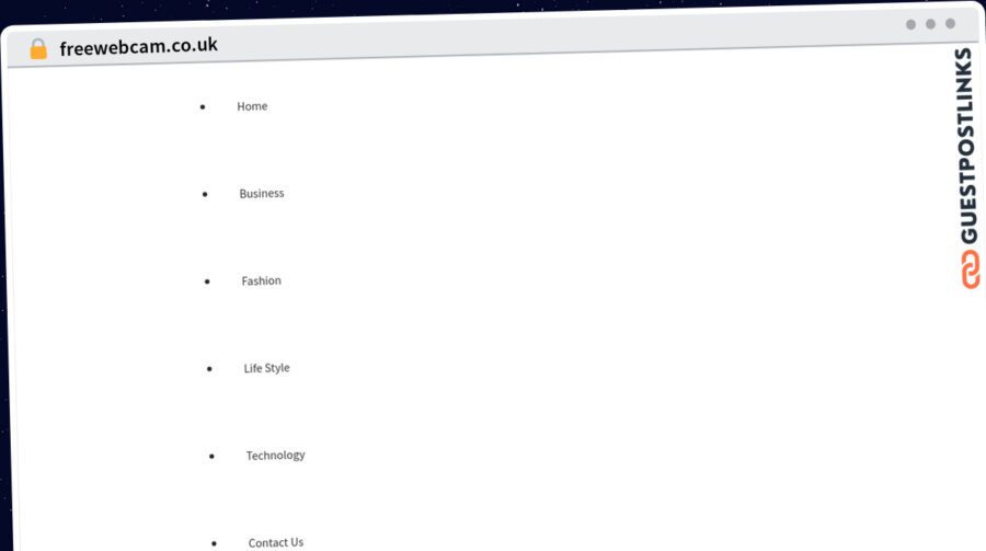 Publish Guest Post on freewebcam.co.uk