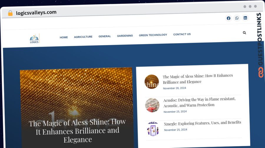 Publish Guest Post on logicsvalleys.com
