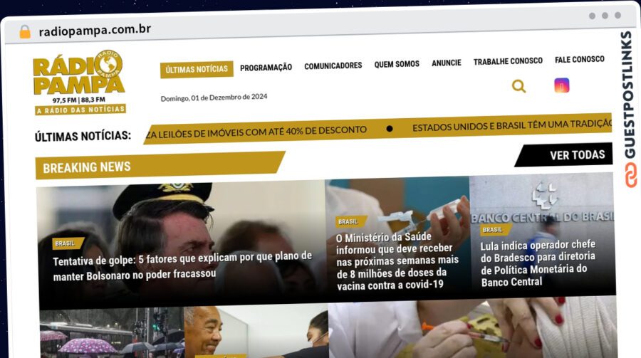 Publish Guest Post on radiopampa.com.br