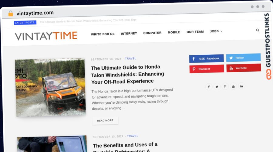 Publish Guest Post on vintaytime.com